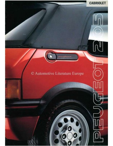 1990 PEUGEOT 205 CABRIOLET PROSPEKT NIEDERLÄNDISCH