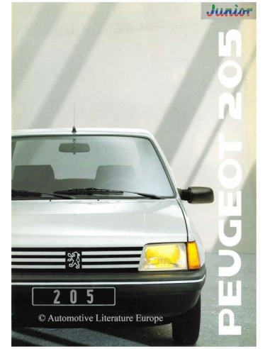 1990 PEUGEOT 205 JUNIOR BROCHURE NEDERLANDS