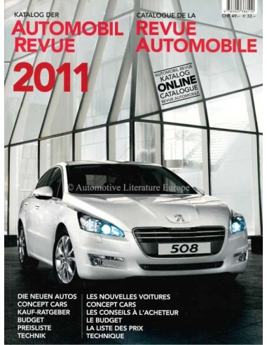 2011 AUTOMOBIl REVUE JAHRESKATALOG DEUTSCH FRANZÖSISCH