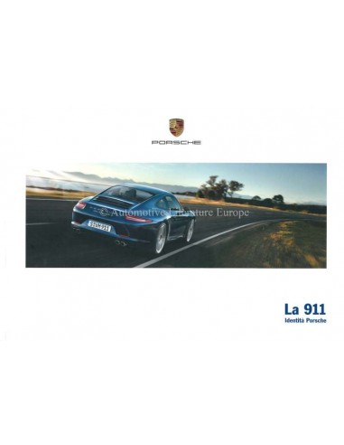 2015 PORSCHE 911 CARRERA HARDCOVER BROCHURE ITALIAANS