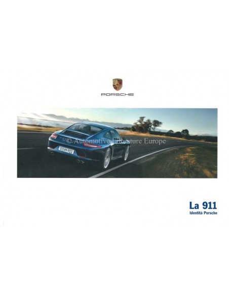 2015 PORSCHE 911 CARRERA HARDCOVER PROSPEKT ITALIENISCH