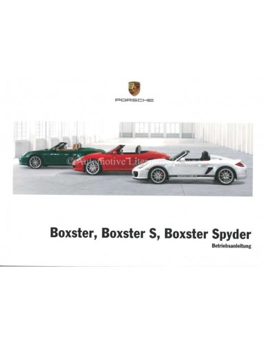 2012 PORSCHE BOXSTER & S & SPYDER BETRIEBSANLEITUNG BOXSTER