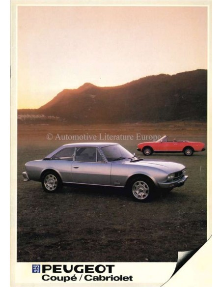 1983 PEUGEOT COUPÉ / CABRIOLET BROCHURE NEDERLANDS