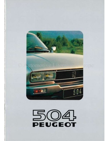 1981 PEUGEOT 504 BROCHURE NEDERLANDS