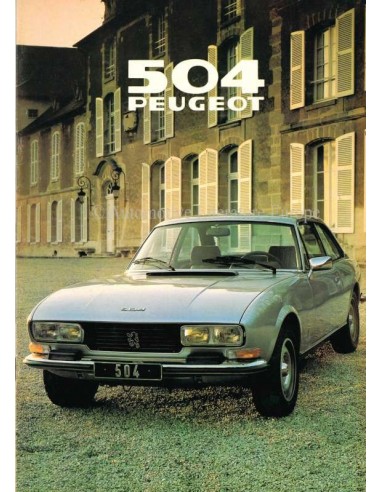 1979 PEUGEOT 504 COUPE | CABRIOLET BROCHURE NEDERLANDS