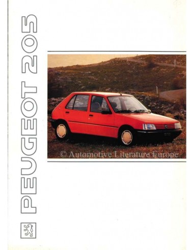 1991 PEUGEOT 205 PROSPEKT FRANZOSISCH