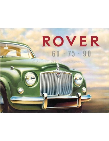 1955 ROVER 60 / 75 / 90 BROCHURE FRENCH