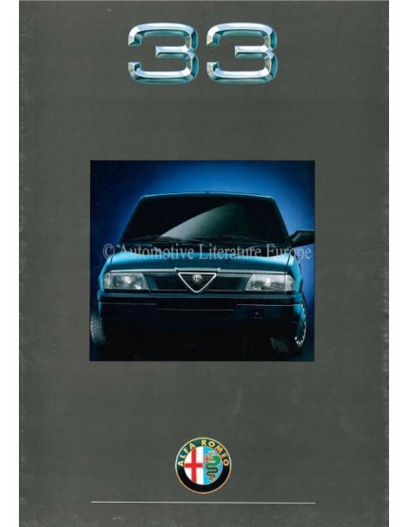 1990 ALFA ROMEO 33 BROCHURE ITALIAN