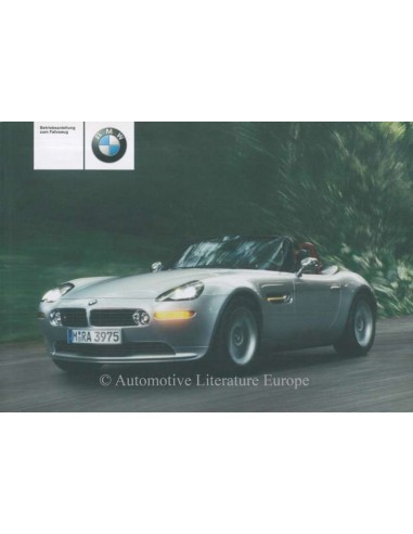 2002 BMW Z8 INSTRUCTIEBOEKJE DUITS