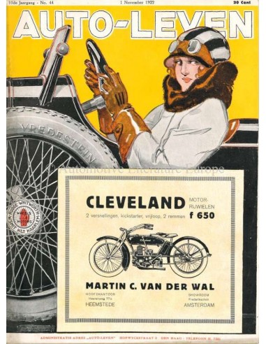 1922 AUTO-LEVEN MAGAZINE 44 DUTCH