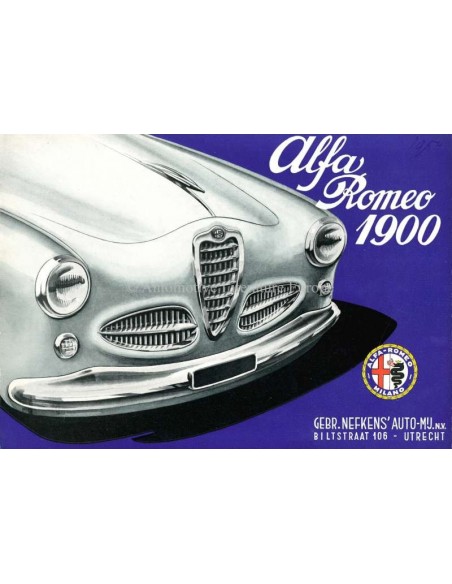 1954 ALFA ROMEO 1900 PROSPEKT NIEDERLÄNDISCH