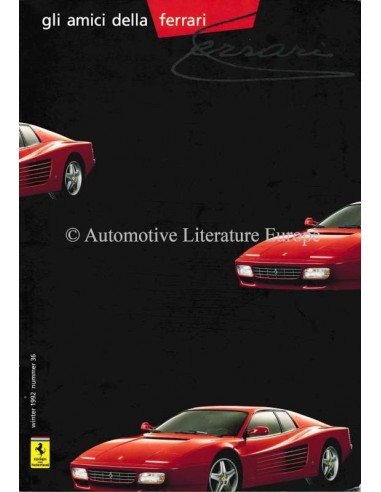 1992 FERRARI GLI AMICI DELLA MAGAZINE 36 NEDERLANDS