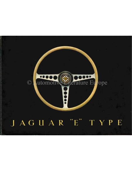 1961 JAGUAR E TYPE 3.8 LITER BROCHURE ENGELS