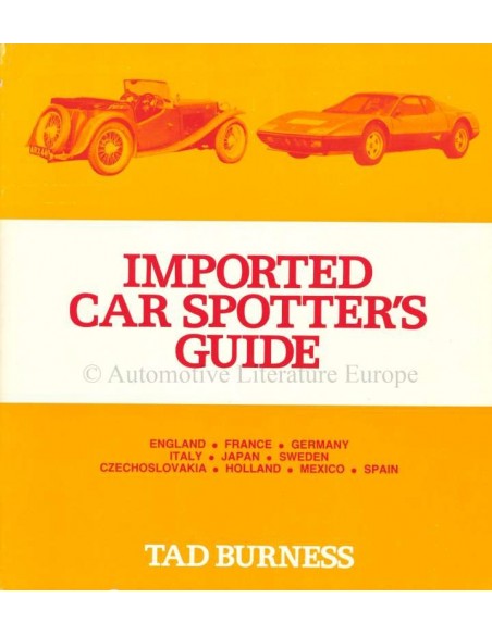 IMPORTED CAR SPOTTER'S GUIDE - TAD BURNESS - BUCH