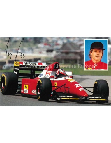 1993 FERRARI GERHARD BERGER POSTKARTE