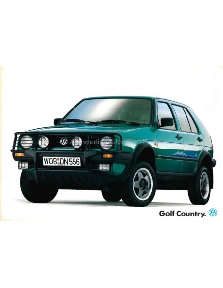 1990 VOLKSWAGEN GOLF COUNTRY BROCHURE DUITS