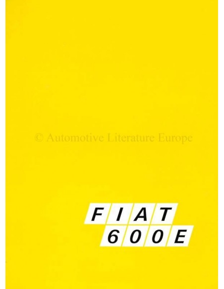 1973 FIAT 600E BROCHURE DUTCH