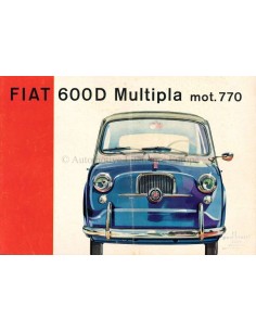 1957 FIAT 600 BROCHURE ENGLISH (US)