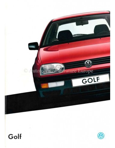 1993 VOLKSWAGEN GOLF BROCHURE NEDERLANDS