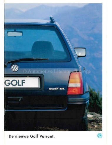 1993 VOLKSWAGEN GOLF VARIANT BROCHURE NEDERLANDS