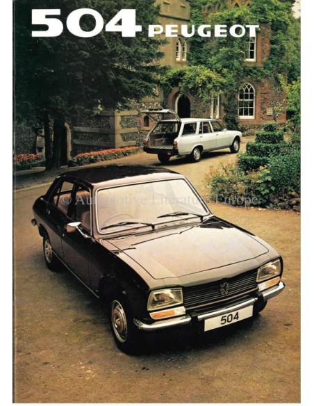 1982 PEUGEOT 504 GR SALOON + FAMILY ESTATE/GRD BROCHURE ENGELS