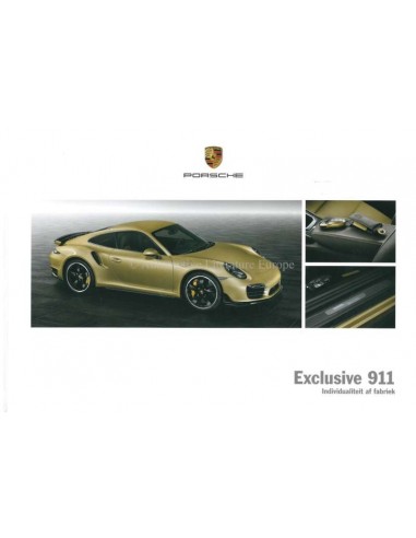 2016 PORSCHE 911 CARRERA EXCLUSIVE HARDCOVER BROCHURE DUTCH