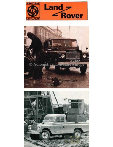 1971 LAND ROVER SERIES III BROCHURE NEDERLANDS