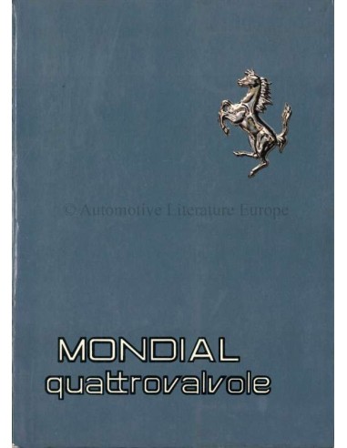 1982 FERRARI MONDIAL QUATTROVALVOLE INSTRUCTIEBOEKJE 241/82