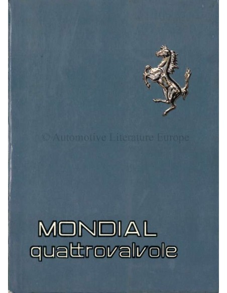 1982 FERRARI MONDIAL QUATTROVALVOLE INSTRUCTIEBOEKJE 241/82