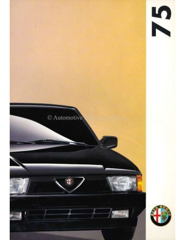 1991 ALFA ROMEO 75 BROCHURE ITALIAANS