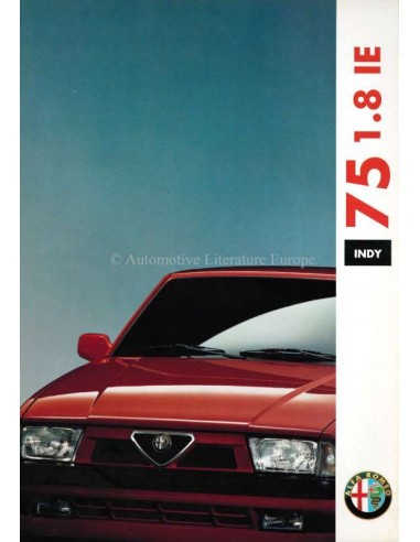 1991 ALFA ROMEO 75 1.8 IE BROCHURE ITALIAN