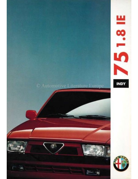 1991 ALFA ROMEO 75 1.8 IE BROCHURE ITALIAN