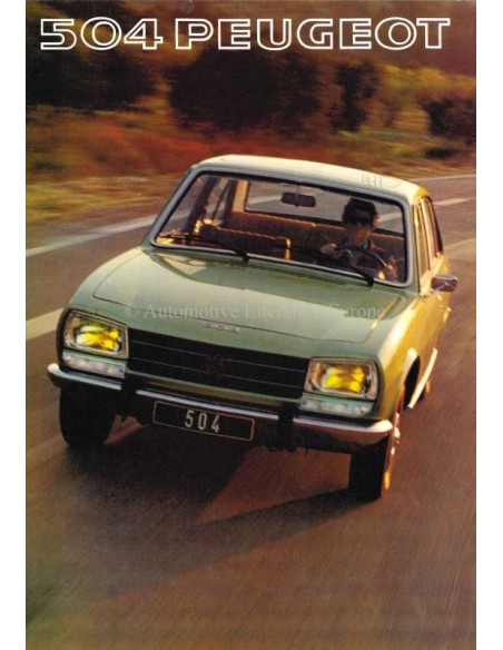 1977 PEUGEOT 504 L / GL / TI PROSPEKT NIEDERLÄNIDSCH