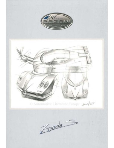 2000 PAGANI ZONDA C12 S BROCHURE ITALIAANS / ENGELS