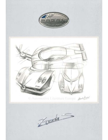 2000 PAGANI ZONDA C12 S BROCHURE ITALIAN / ENGLISH