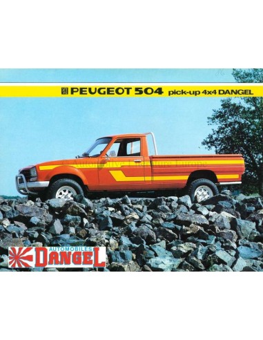 1984 PEUGEOT 504 DANGEL 4X4 PICK UP BROCHURE FRANS