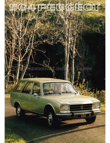 1977 PEUGEOT 504 L / GL / FAMILIALE PROSPEKT NIEDERLÄNIDSCH