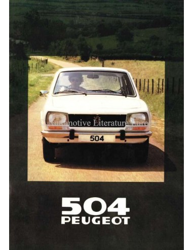 1980 PEUGEOT 504 BREAK BROCHURE NEDERLANDS