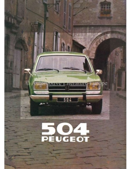 1980 PEUGEOT 504 BREAK BROCHURE NIEDERLÄNDISCH