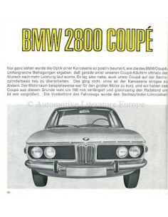 BMW 2000 C TIL 3200 CS Brochure