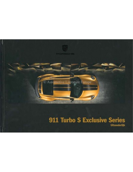 2018 PORSCHE 911 TURBO S EXCLUSIVE SERIES HARDCOVER BROCHURE NEDERLANDS