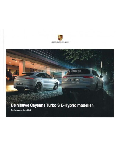 2020 PORSCHE CAYENNE TURBO S E-HYBRID HARDCOVER PROSPEKT NIEDERLÄNDISCH