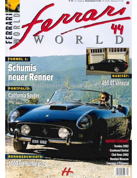 2002 FERRARI WORLD MAGAZINE 44 GERMAN