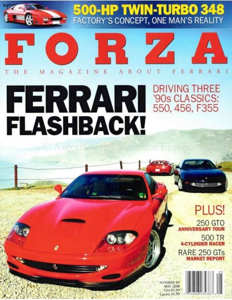 2008 FERRARI FORZA MAGAZINE 85 ENGELS