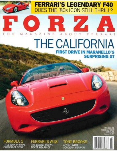 2009 FERRARI FORZA MAGAZINE 91 ENGELS