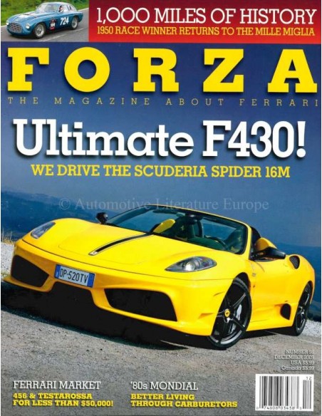 2009 FERRARI FORZA MAGAZINE 98 ENGELS