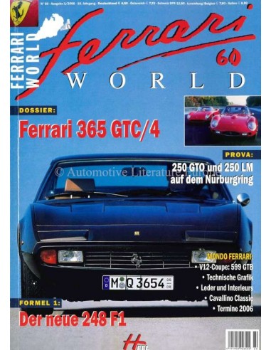 2006 FERRARI WORLD MAGAZINE 60 DUITS