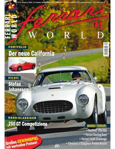 2008 FERRARI WORLD MAGAZINE 71 DUITS