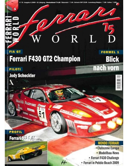 2009 FERRARI WORLD MAGAZINE 75 DUITS