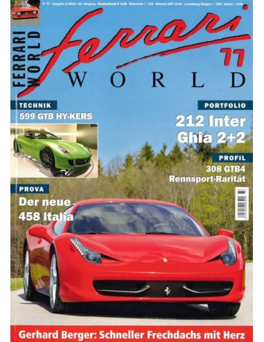 2010 FERRARI WORLD MAGAZINE 77 DUITS